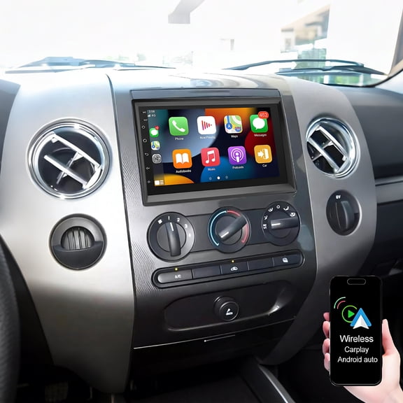Eforcase Car Radio for Ford F-150 F-250 F-350 2004-2009, Android 13 Head Unit 9.7 inch Touch Screen Car Stereo Support Wireless Carplay Andriod Auto GPS Bluetooth WiFi SWC Mirror Link Backup Camera