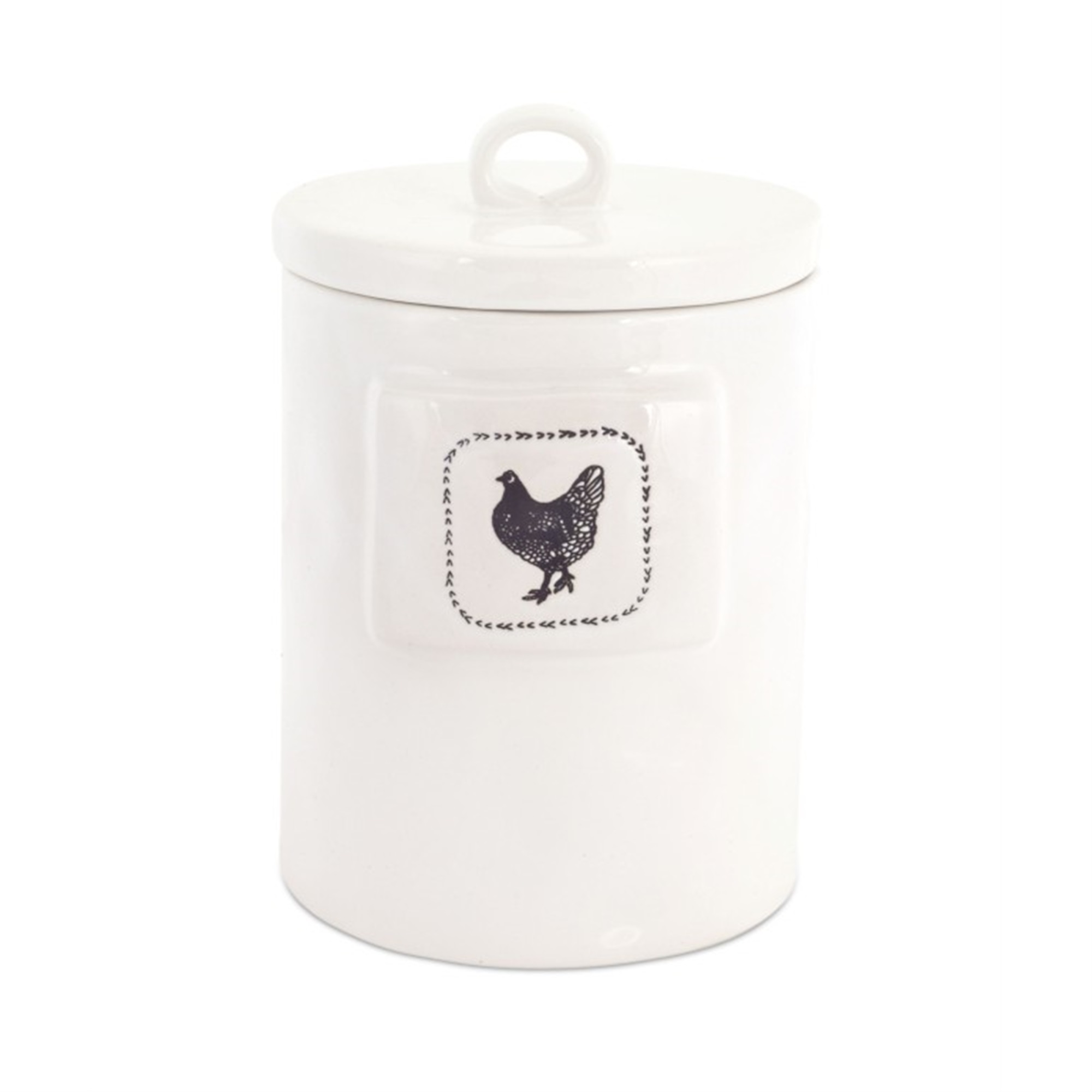 Chicken Canister (Set of 2) 5.5" x 8.25"H Stoneware