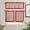 Valentinesdol2196, variant on Kitchen Rule Vintage Dessert Food Summer Strawberry Plaid Black Abstract Buffalo Farmhouse 3 PCS Kitchen Curtain Valance and Set,Rod Pocket Small Half Tier Valances Window Curtains Panel,55"x24"