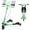 Green, variant on Wheelive Kids 3-in-1 Drift Scooter – Foldable Light-Up Wiggle, Kick & Push Modes, Adjustable Handlebar, Safe 3-Wheel Ride, Outdoor, Travel, Playground, White
