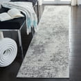 thumbnail image 3 of SAFAVIEH Tulum Fari Abstract Distressed Runner, Ivory/Grey, 2' x 17', 3 of 8