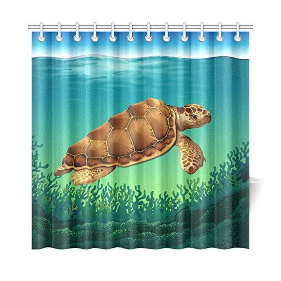 MKHERT Sea Turtle Shower Curtain Home Decor Bathroom Shower Curtain 66x72 inch