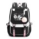 thumbnail image 1 of Kulomi backpack student backpack black and white lying cat., 1 of 1