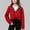 Red, variant on BRGZLK Girls Ballet Wrap Tops V-Neck Long Sleeve Thick Cotton Dance Sweater Shawl Fall Winter Coat for Kids Red 9-10 Years