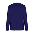 thumbnail image 5 of BiZtdJrK Sweatshirt for Women Casual Long Sleeve Workout Shirts Solid Color Crewneck Cute Pullover Tops Fall Sweatshirts Navy XXXXL, 5 of 6