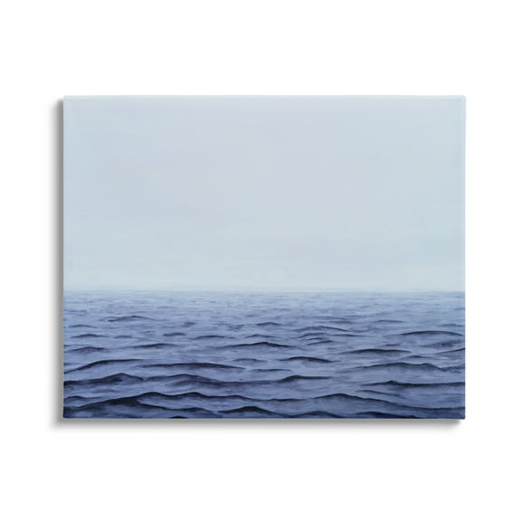 Stupell Industries Vast Ocean Horizon Soothing Blue Water Waves Photograph Gallery Wrapped Canvas Print Wall Art, Design by Michael Willett