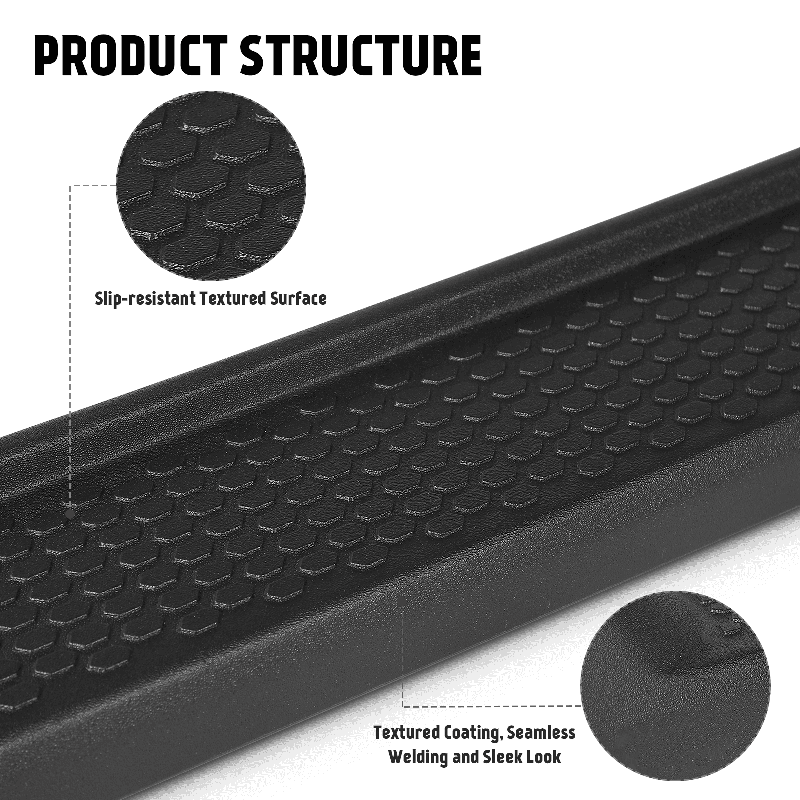 TPA 6" Running Boards Fit for 2018-2026 Jeep Wrangler JL 4-Doors (Not for JK Model)  Jeep Wrangler 4xe, Matte Black Side Step Nerf Bar 6 inches