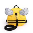 thumbnail image 1 of Mochila para niños pequeños con arnés antipérdida Mochila para niños Mochila escolar para bebés de 1 a 5 años (amarillo abeja), 1 of 5