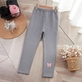 thumbnail image 2 of Gubotare Girl Leggings Girls' Fall & Winter Warmth Cotton Footless Leggings Soft Stretchy & Comfy Tights Size 7-8 (Silver,7-8 Years), 2 of 4