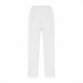 thumbnail image 5 of OGLCCG Womens Wide Leg Pants Casual Elastic Waisted Baggy Palazzo Harem Pants with Pockets Solid Color Long Lounge Trousers, 5 of 6