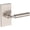 Satin Nickel, variant on Baldwin PVLACCFR260 La Conner Privacy Door Lever Set - Chrome