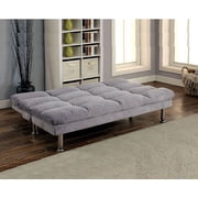 Gray Futon Sofa With Contemporary Style