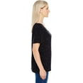 thumbnail image 2 of Ladies' Triblend Fleck Short-Sleeve V-Neck T-Shirt - BLACK FLECK - L, 2 of 3