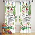 thumbnail image 5 of 2 Panels Print Pattern Nursery Curtains Boys Girls Kids Window Drapes for Living Bedroom Playroom Room Decor Rod Pocket 42x84 Inch, 5 of 5