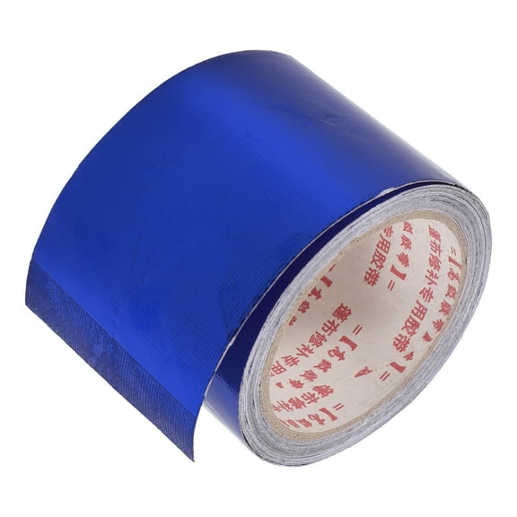 Unique Bargains Truck RV Car Tape 3.15"x24.61ft Self-Adhesive Fiberglass Leak-Proof Tent Awning Tape Tarpaulin Blue 1pcs