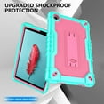 thumbnail image 6 of SOATUTO for TCL TAB 8 Plus 8" Tablet Case Cover Model 9138S Shockproof Case with Shoulder Strap Soft Silicone Hard Back Rugged Full-Body Kids Friendly for TCL TAB 8 Plus 8 inch 9138S - Green+Pink, 6 of 8