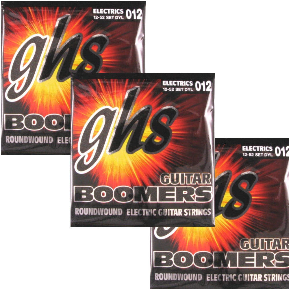 GHS Boomers Guitar Strings 3Packs DYL Alloy Roundwound Electric Medium
