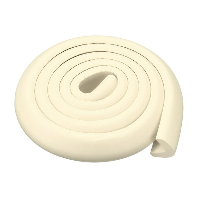 Unique Bargains Protège-Coins Protecteurs de Bords 6,56 Pi (2 m), Paquet Pare-Chocs de Sécurité en Mousse en Forme de L, Beige