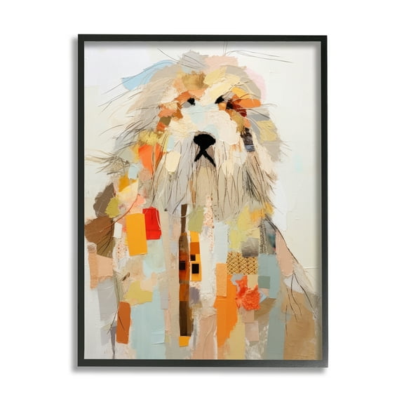 Stupell Industries Modern Pet Collage Animals & Insects Painting Black Framed Art Print Wall Art, 11 x 14