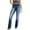 Blue, variant on USNSM Women's High Waisted Jeans Stretch High Waisted Retro Casual Denim Jeans Slim Wide Leg Trousers with Pockets Blue M
