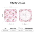 thumbnail image 6 of Lsque Pug And Donut Printed Square Couch Cushion Covers, Floral Sofa Cushion Covers Replacement, Stretch Couch Covers for Couch-16.9in, 6 of 9