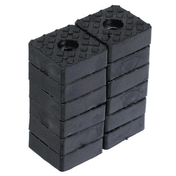 Milisten 12Pcs High Density Rubber Furniture Pads Shock Absorbing Non Slip Floor Protectors