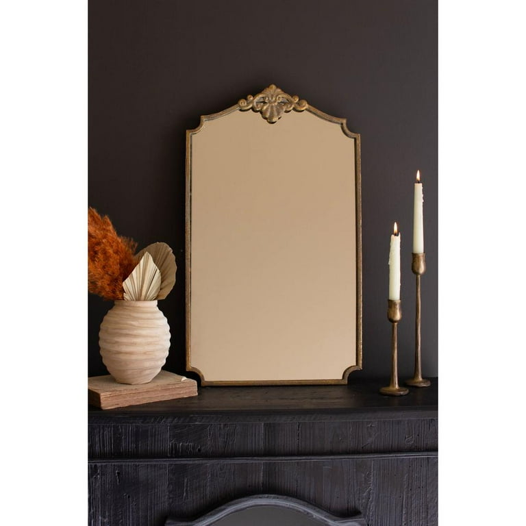 Antique store brass mirror