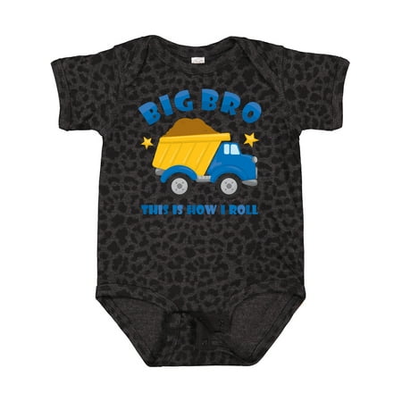 

Inktastic Dump Truck Big Bro Gift Baby Boy Bodysuit