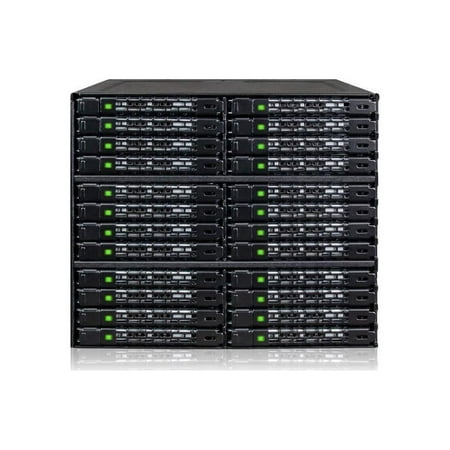 UPC: 0884826508564 | ToughArmor MB924IP-B Rugged Full Metal 24 Bay 2.5  SAS/SATA SSD/HDD Backplane Cage for 3 x External 5.25  Bay