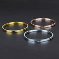 thumbnail image 3 of Titanium Steel Bracelet Cuff Bangle Angel Wing Wristband for Women Golden, 3 of 6