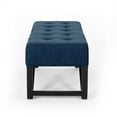 thumbnail image 5 of GDF Studio Modern Elegant Button-Tufted Ottoman Bench with Bentwood Frame, Navy Blue, 5 of 5