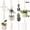 White, variant on Set of 4 Bohemian Style Macrame Hanging Baskets - Sturdy And Long-Lasting, Cozy Home Decor, Ideal for Indoor And Balcony Plant Pots