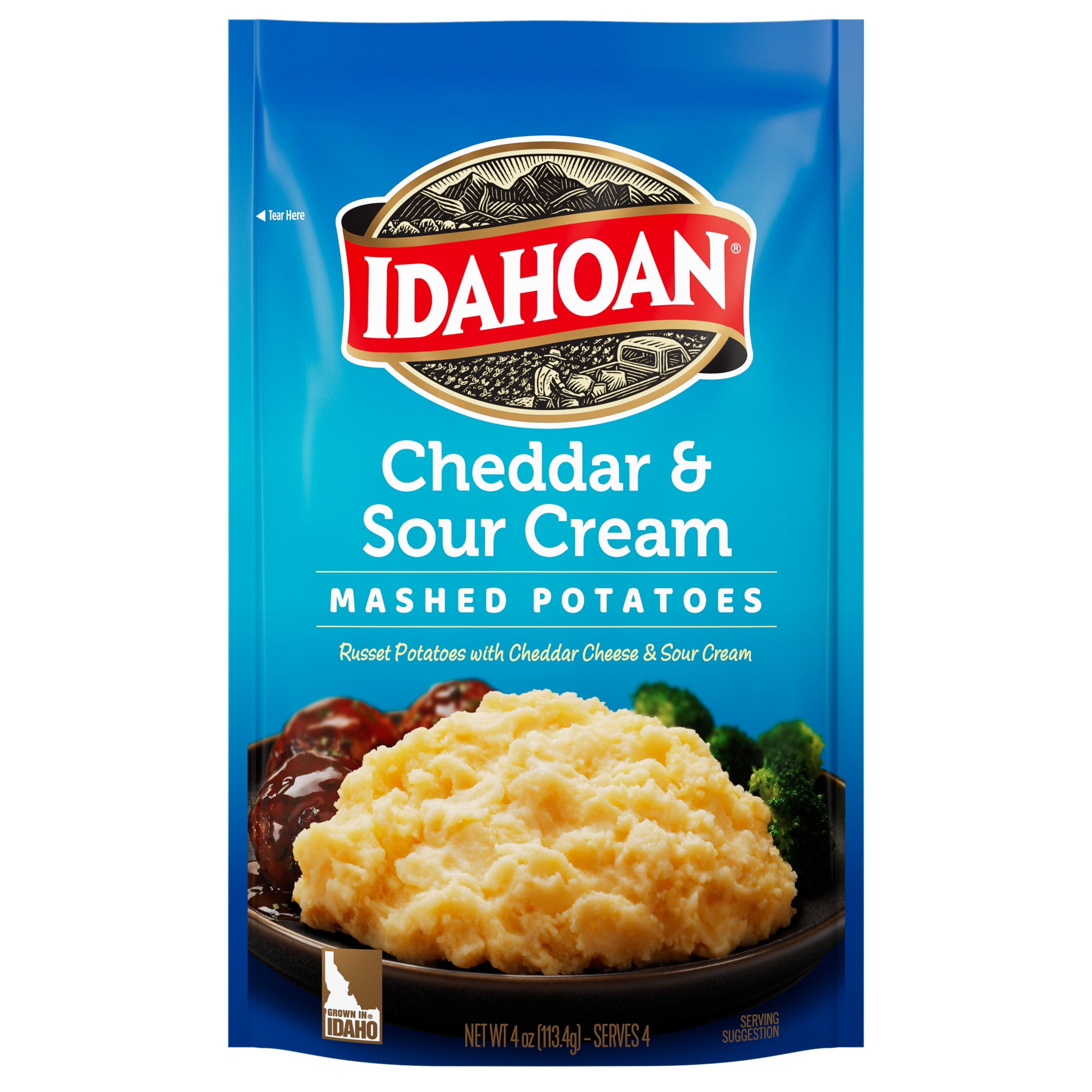 Idahoan Sour Cream Chives Mashed Potatoes 4 oz pack of 3 Walmart
