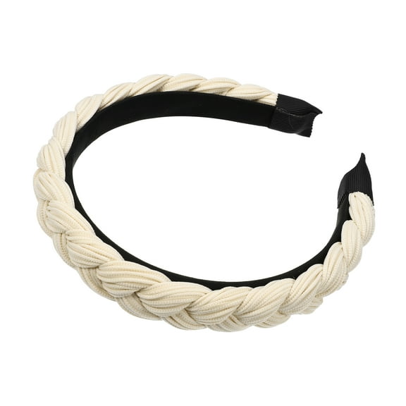 Vocoste Fabric Hairbands No Slip Fashion 0.79" Wide Hair Accessories Beige Headbands for Women