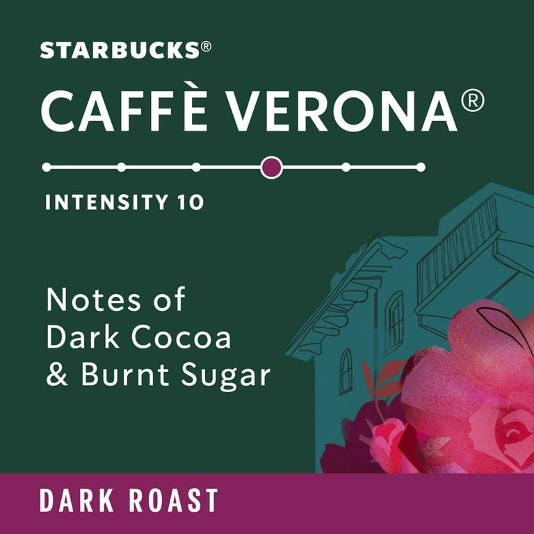 Starbucks Nespresso Dark Roast Coffee Capsules, Caffee Verona, 1