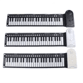 thumbnail image 3 of Piano Roulé à la Main 49 Touches avec Haut-Parleur Piano Pliant Portable pour Enfants Instrument d'Enseignement Débutant Blanc, 3 of 6