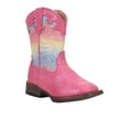 thumbnail image 2 of Roper Girls Glitter Lace Square Toe Cowboy   Ankle Boots, 2 of 5