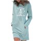 thumbnail image 1 of Vestido estampado de Halloween con cuello redondo, manga larga, cómodo, informal, a la moda para mujer Pompotops hdfakjf3413, 1 of 1