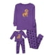 thumbnail image 1 of Pijama Leveret para niña y muñeca de algodón con forma de pata de perro, color morado, 1 of 6