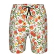thumbnail image 3 of Logiee Fruits Peach2 Print Mens Swim Trunks Quick Dry Board Shorts,Breathable Hawaii Beach Shorts Swimwear Bathing Suits-Medium, 3 of 6