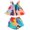ZF8-A, variant on Toddler Baby Girls Summer Outfits Kids Girls Patchwork Cotton Sleeveless Tops Shorts Set Clothes For 3-4 Years