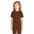 thumbnail image 4 of Balery Halloween Bat Conjunto de Pijama Infantil de Manga Corta con Estampado – Ropa de Dormir de Algodón Suave-Medium, 4 of 4