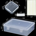 thumbnail image 2 of Bead Organizer Box, 30Pcs Small Clear Plastic Bead Storage Containers, 1 Craft Storage Box with Hinged Lid, 1 Sheet Label Sticker, Mini Storage Box for Jewelry Making Beading Crafts Screws Small Parts, 2 of 7
