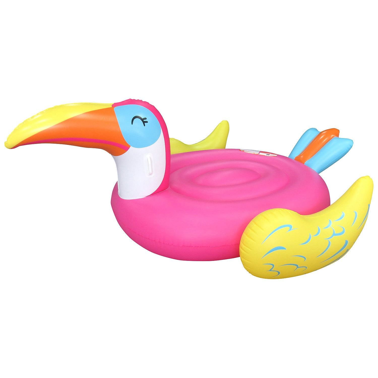 Sun Pleasure Jumbo Ride On Pool Float (Toucan) 15.1 x 13.7 x 4.1 inches