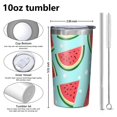 thumbnail image 4 of Summer Watermelon 10oz Tumblers Stainless Steel Tumbler with Lid and Straw,Vacuum Insulated Double Wall Travel Tumbler Cups with Cleaning Brush for Coffee, Tea, 4 of 4