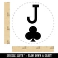 thumbnail image 2 of Jack of Clubs Card Suit Self-Inking Rubber Stamp Ink Stamper - Green Ink - Small 3/4 Inch, 2 of 7