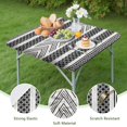 thumbnail image 4 of Luxury Feel Boho Floral Tablecloth 34x34 Square Cover with Elastic Edge for Premium Dining Experience and Decor, 4 of 6