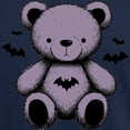 thumbnail image 3 of CafePress - Batty Bear Purple Long Sleeve T Shirt - Mens Hooded Shirt, 3 of 3