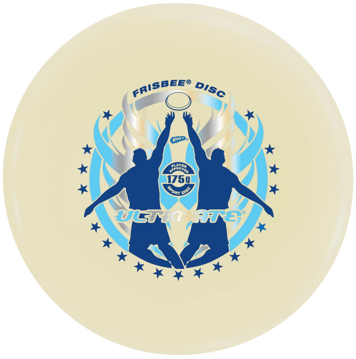 Wham-O Ultimate Frisbee 175g Sports Disc Blue and White for sale online 