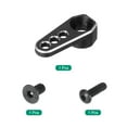 thumbnail image 3 of Aluminum Alloy 1/18 25T Steering Servo Arm Horn Black for DIY RC Car/Boat/Airplane Boat 1 Pcs, 3 of 6